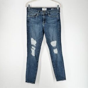 Frame Le Skinny de Jeanne Distressed Skinny Jeans Women’s Size 29